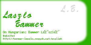 laszlo bammer business card